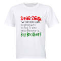 Become A Big Brother - Christmas - Kids T-Shirt