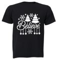 Believe - Christmas Decor - Kids T-Shirt