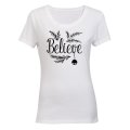 Believe - Christmas Bell - Ladies - T-Shirt