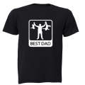 Best Dad with Kids - Adults - T-Shirt