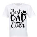 Best Dad Ever - Hat + Mustache - Adults - T-Shirt