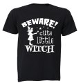 Beware, Cute Little Witch - Halloween - Kids T-Shirt