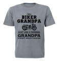 Biker Grandpa - Adults - T-Shirt