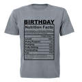 Birthday - Nutrition Facts - Kids T-Shirt