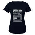 Birthday - Nutrition Facts - Ladies - T-Shirt
