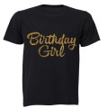 Birthday Girl - Glitter Gold - Kids T-Shirt