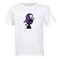 Black Cat - Hat - Halloween  - Kids T-Shirt