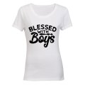 Blessed with Boys - Ladies - T-Shirt