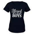 Blessed by my Boys - Ladies - T-Shirt
