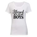 Blessed by my Boys - Ladies - T-Shirt