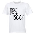 Boo! Spiderweb - Halloween - Adults - T-Shirt