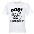 BOO, I'm a Monster - Halloween - Kids T-Shirt