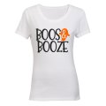 Boos and Booze - Halloween - Ladies - T-Shirt