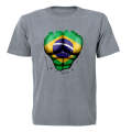 Brazil Ripped Shirt Effect - Kids T-Shirt