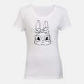 Bunny Glasses - Easter - Ladies - T-Shirt