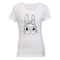 Bunny Glasses - Easter - Ladies - T-Shirt