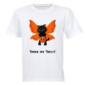 Butterfly Cat - Halloween - Kids T-Shirt