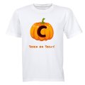 C - Halloween Pumpkin - Kids T-Shirt