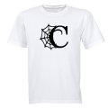 C - Halloween Spiderweb - Kids T-Shirt