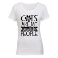 Cats Are My Favorite People - Ladies - T-Shirt
