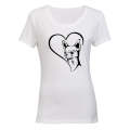 Chihuahua Heart - Ladies - T-Shirt