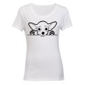 Chihuahua Peeking Dog - Ladies - T-Shirt