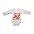 Christmas Candy Cane Cutie - Colourful - Baby Grow
