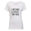 Cookies & Wine - Christmas - Ladies - T-Shirt