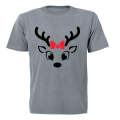 Christmas Reindeer - Bright Eyes - Kids T-Shirt