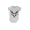 Christmas Reindeer - Bright Eyes - Baby Grow