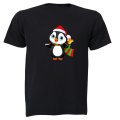 Christmas Bell Penguin - Kids T-Shirt