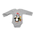 Christmas Bell Penguin - Baby Grow