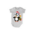 Christmas Bell Penguin - Baby Grow