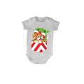 Christmas Puppy Gift - Baby Grow
