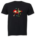 Christmas Lights Elf - Kids T-Shirt
