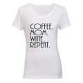Coffee. Mom. Wine. Repeat - Ladies - T-Shirt