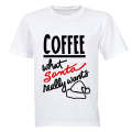 Coffee, What Santa Really Wants - Christmas - Adults - T-Shirt