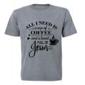 Coffee and Jesus! - Adults - T-Shirt