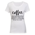 Coffee - Definition - Ladies - T-Shirt