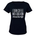 Coffee into Education - Ladies - T-Shirt