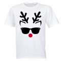 Cool Christmas Reindeer - Adults - T-Shirt