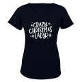 Crazy Christmas Lady - Ladies - T-Shirt