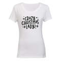 Crazy Christmas Lady - Ladies - T-Shirt