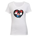 Croatia - Soccer Inspired - Ladies - T-Shirt
