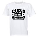 Cupid is my Homeboy - Valentine - Kids T-Shirt