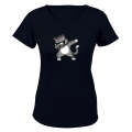 Dabbing Cat - Ladies - T-Shirt