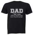 DAD - Noun - Adults - T-Shirt