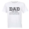 DAD - Noun - Adults - T-Shirt