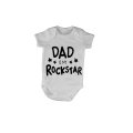 Dad is My Rockstar - Stars - Baby Grow