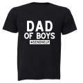 Dad of Boys - Help - Adults - T-Shirt